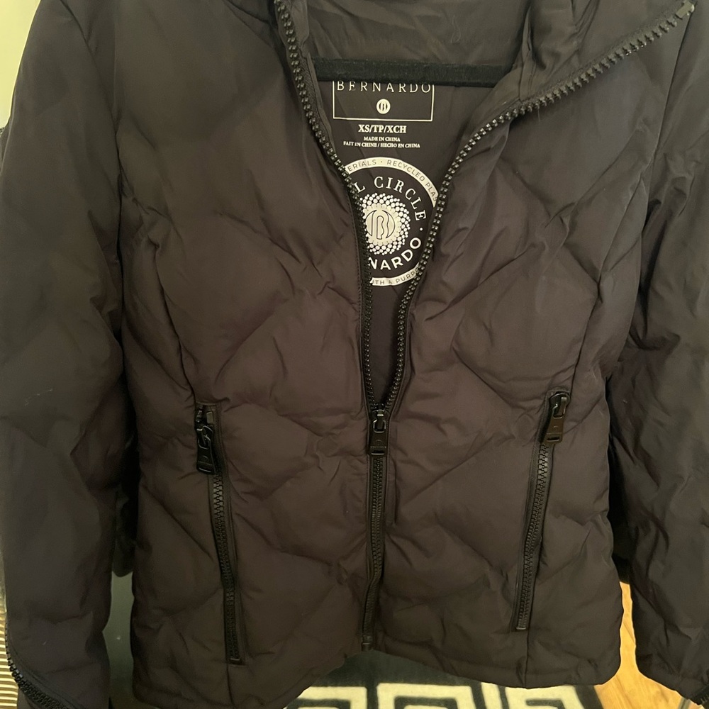 Bernardo Dark Quilted Outerwear